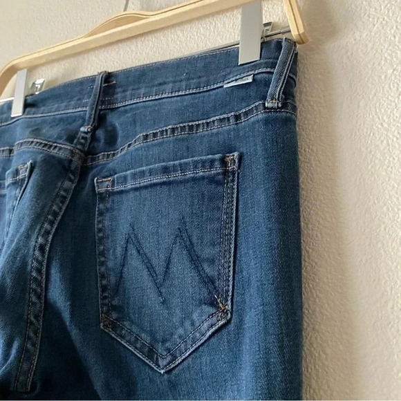 Mother Jeans The Looker The Missing Hour Dark Wash Skinny Jeans Size 25 - Picture 7 of 9